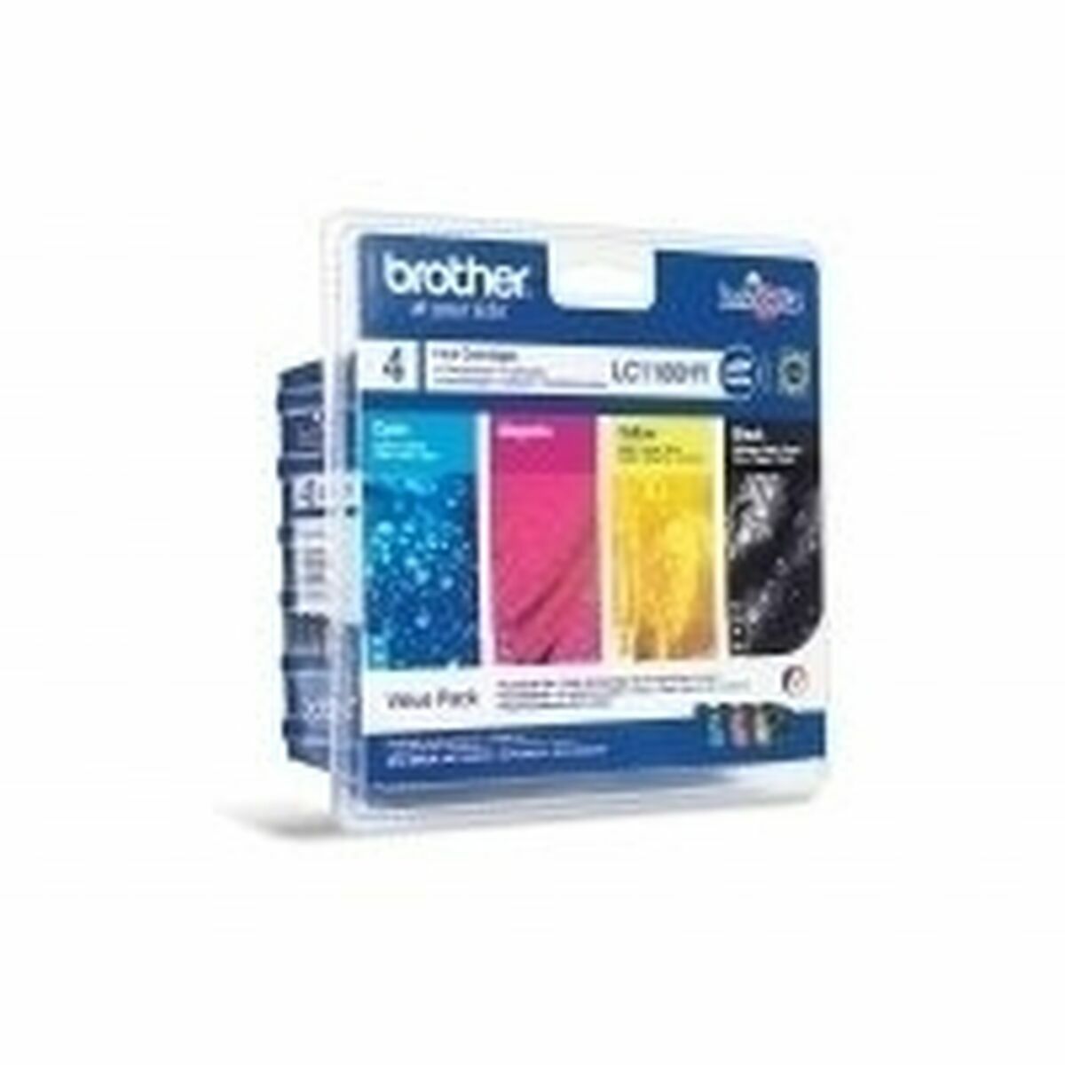 Tinteiro de Tinta Original Brother LC1100HYVALBPDR Multicolor